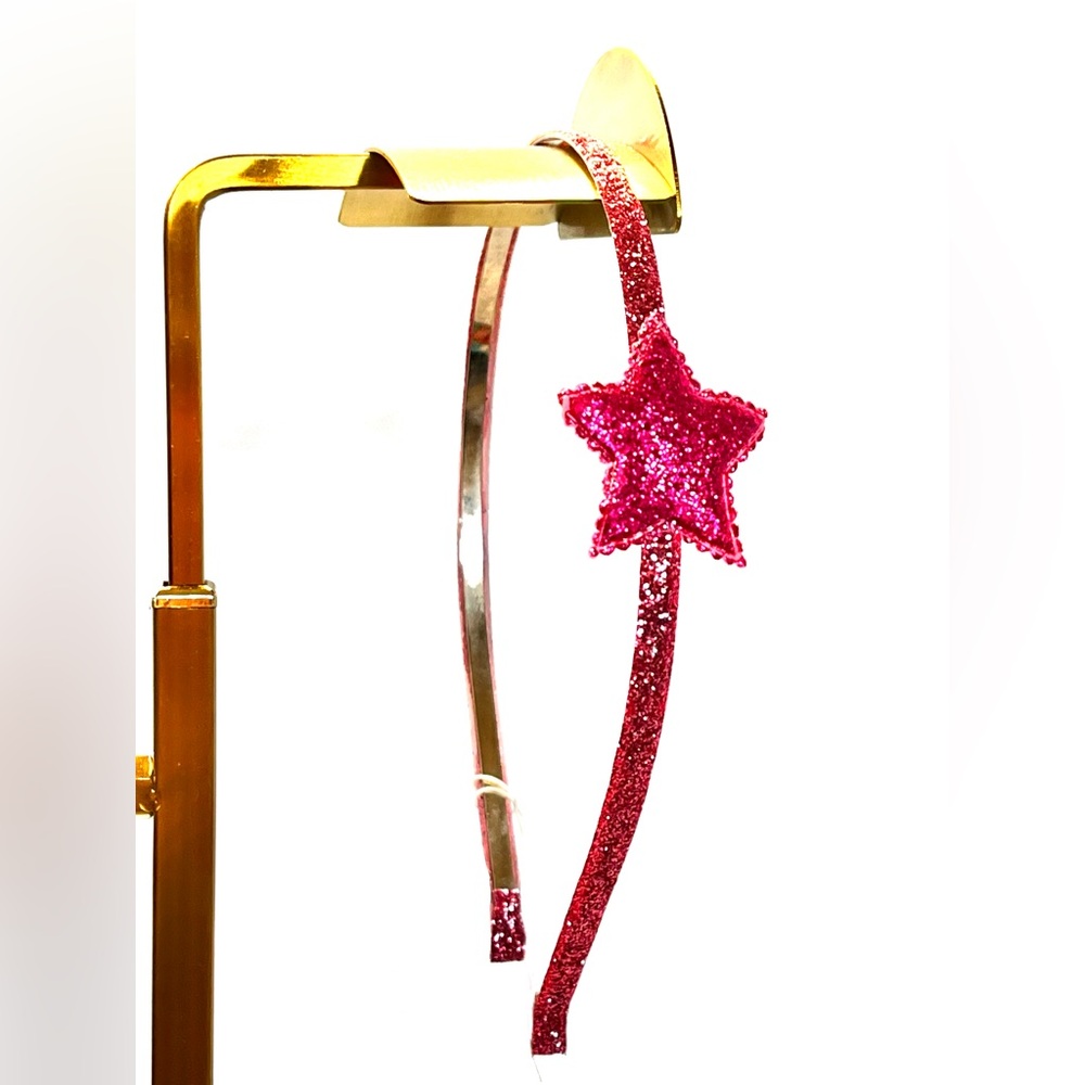 Sparkly Magenta Star Headband